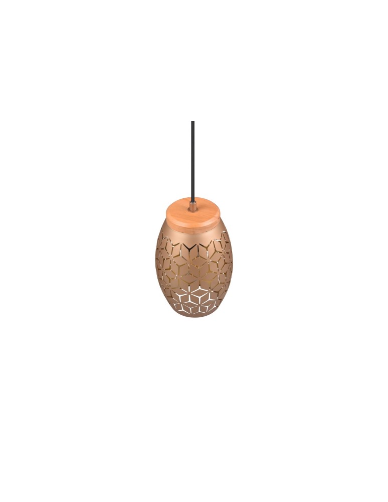 Single pendant lamps - RL BIDAR Pendant Modern 1xE27 max 28W Coffee R31571065 - product kolory-swiatla.pl 5