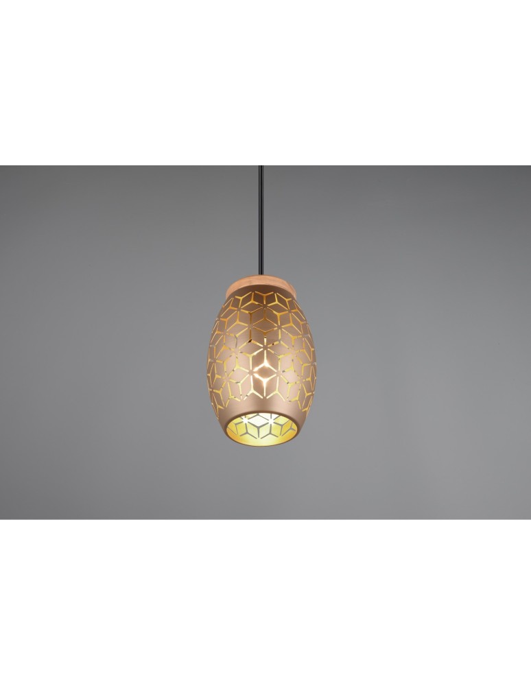 Single pendant lamps - RL BIDAR Pendant Modern 1xE27 max 28W Coffee R31571065 - product kolory-swiatla.pl 7