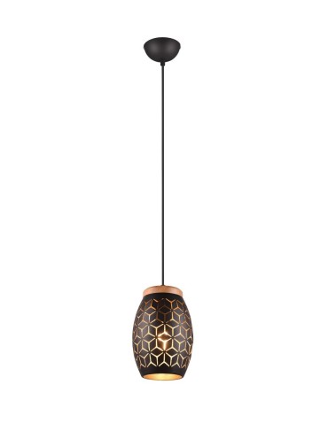 RL BIDAR Modern Pendant 1xE27 max 28W Black, Gold R31571080
