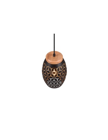 RL BIDAR Modern Pendant 1xE27 max 28W Black, Gold R31571080 - product 2