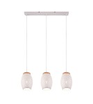 Pendant lamps on a strip - RL BIDAR Pendant Modern 3xE27 max 28W White Matte R31573031 - product 2