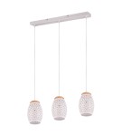 Pendant lamps on a strip - RL BIDAR Pendant Modern 3xE27 max 28W White Matte R31573031 - product 5