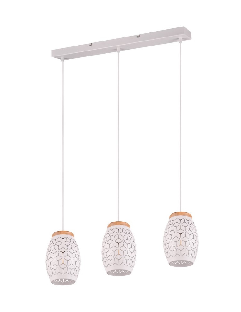 Pendant lamps on a strip - RL BIDAR Pendant Modern 3xE27 max 28W White Matte R31573031 - product kolory-swiatla.pl 5