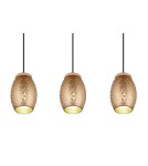 Pendant lamps on a strip - RL BIDAR Pendant Modern 3xE27 max 28W Coffee R31573065 - product 4