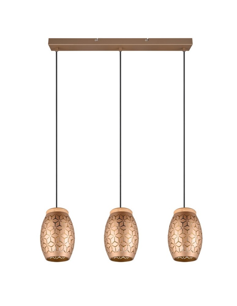 Pendant lamps on a strip - RL BIDAR Pendant Modern 3xE27 max 28W Coffee R31573065 - product kolory-swiatla.pl 6