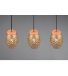 Pendant lamps on a strip - RL BIDAR Pendant Modern 3xE27 max 28W Coffee R31573065 - product 7