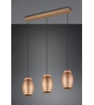Pendant lamps on a strip - RL BIDAR Pendant Modern 3xE27 max 28W Coffee R31573065 - product 9
