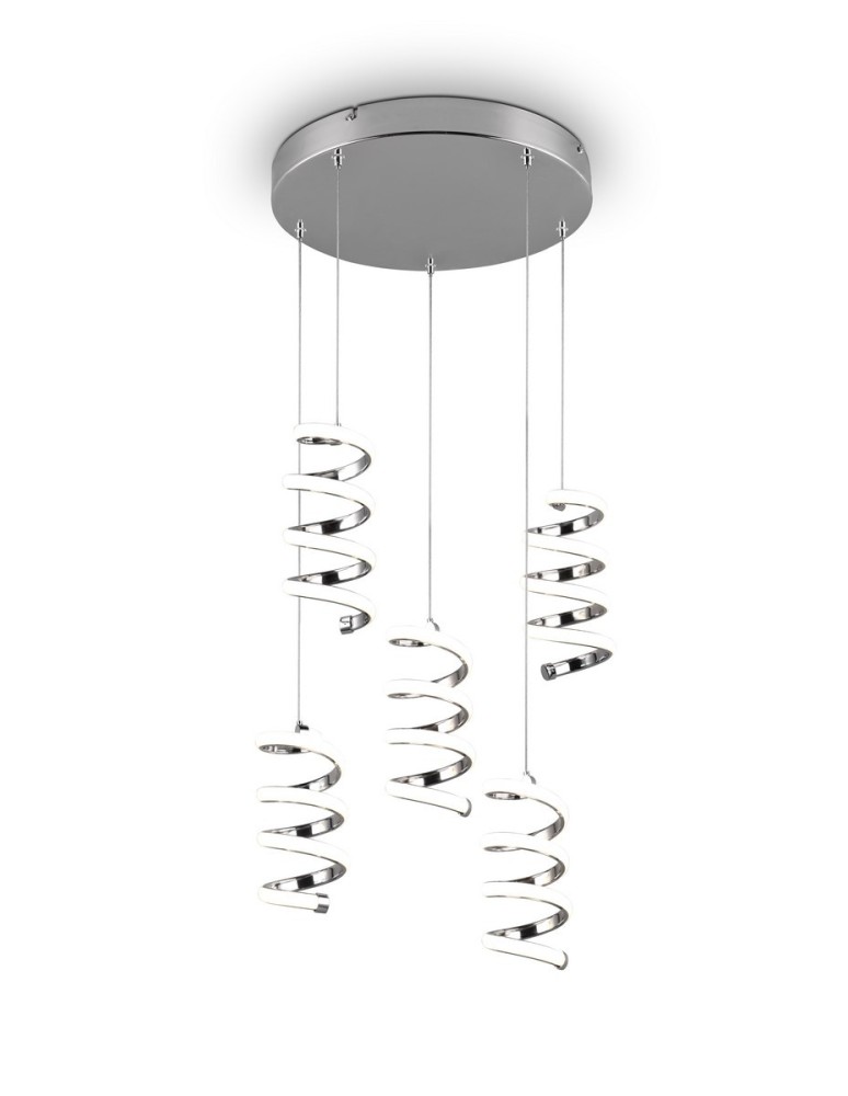 Pendant lamps - RL LAOLA Pendant Modern 5xLED max 8W 4000K Chrome R34185306. - product kolory-swiatla.pl 1
