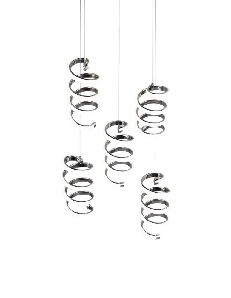 Pendant lamps - RL LAOLA Pendant Modern 5xLED max 8W 4000K Chrome R34185306. - product kolory-swiatla.pl 2