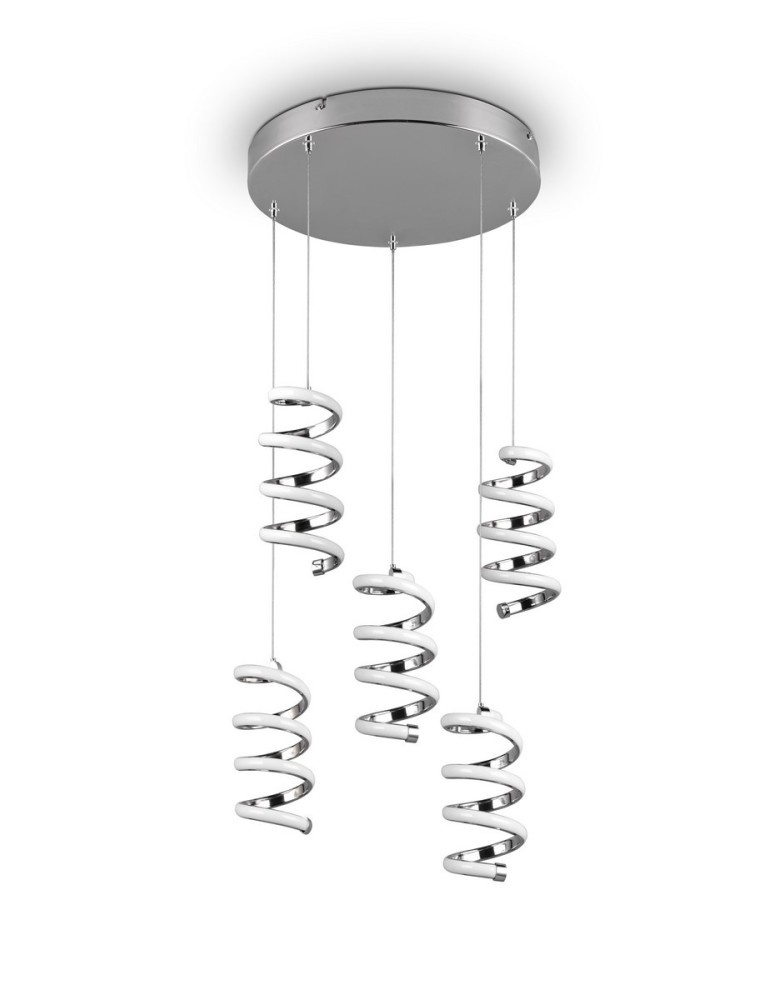 Pendant lamps - RL LAOLA Pendant Modern 5xLED max 8W 4000K Chrome R34185306. - product kolory-swiatla.pl 4