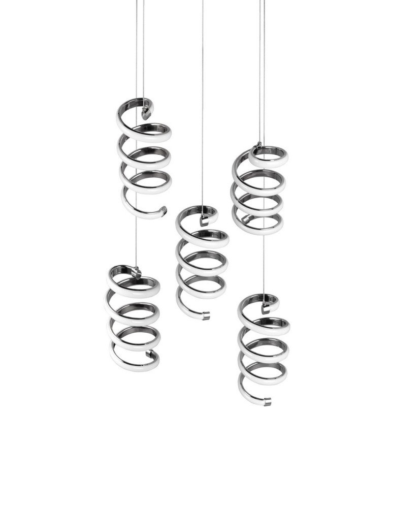 Pendant lamps - RL LAOLA Pendant Modern 5xLED max 8W 4000K Chrome R34185306. - product kolory-swiatla.pl 5