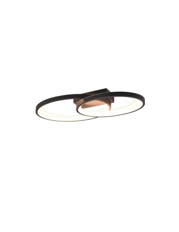 RL MALAGA Modern Ceiling 1xLED max 25W 3000K Black, White R64482134