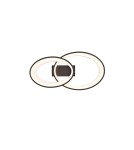LED ceiling lamps - RL MALAGA Modern Ceiling 1xLED max 25W 3000K Black, White R64482134 - product 2