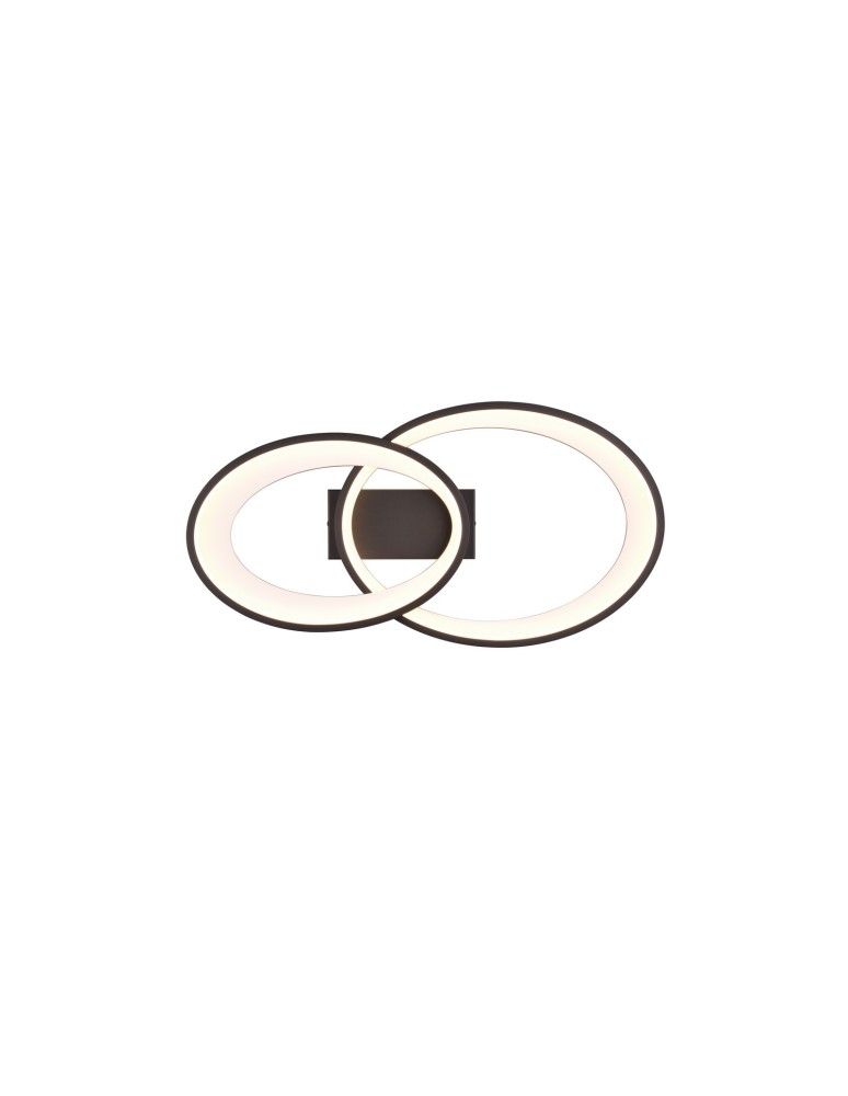LED ceiling lamps - RL MALAGA Modern Ceiling 1xLED max 25W 3000K Black, White R64482134 - product kolory-swiatla.pl 2
