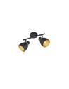 RL PUNCH Ceiling Spotlight 2xE14 max 10W Black Matte R80812032