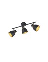 RL PUNCH Ceiling Spotlight 3xE14 max 10W Black Matte R80813032