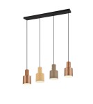 Pendant lamps on a strip - Trio AGUDO Modern Pendant 4xE27 max 40W Multicolor 319400417 - product 1