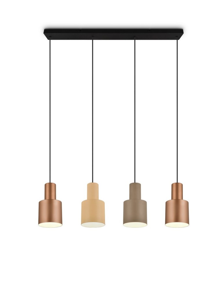 Pendant lamps on a strip - Trio AGUDO Modern Pendant 4xE27 max 40W Multicolor 319400417 - product kolory-swiatla.pl 2