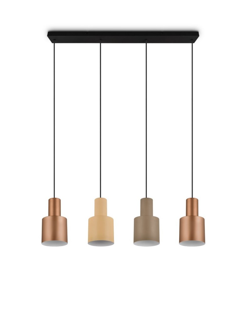 Pendant lamps on a strip - Trio AGUDO Modern Pendant 4xE27 max 40W Multicolor 319400417 - product kolory-swiatla.pl 6