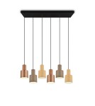 Pendant lamps on a strip - Trio AGUDO Modern Pendant 6xE27 max 40W Multicolor 319400617 - product 2