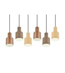 Pendant lamps on a strip - Trio AGUDO Modern Pendant 6xE27 max 40W Multicolor 319400617 - product 4