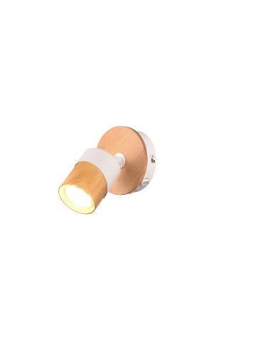 Trio ARUNI Ceiling Spotlight 1xGU10 max 10W Wood Color 801170131