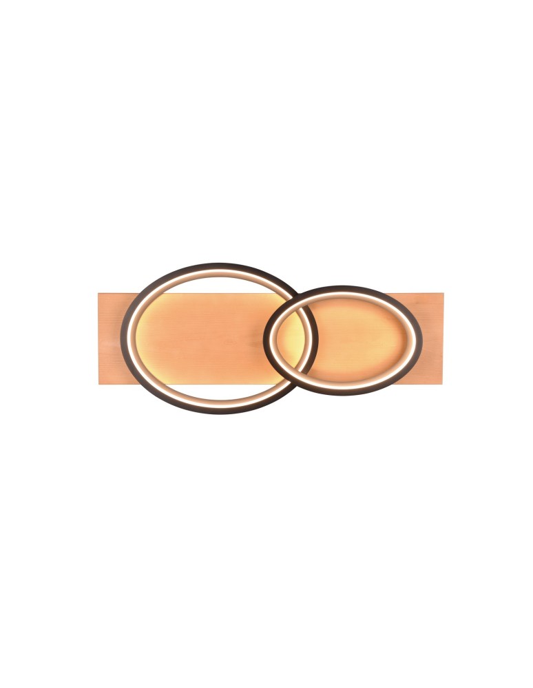 Lampy sufitowe LED - Trio BARCA Sufitowa Nowoczesna 1xLED max 30W 3000K Czarny Mat 641110232 - produkt kolory-swiatla.pl 2