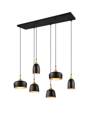 Trio CHIRAZ Modern Pendant 6xE14 max 25W Black Matte 310500632