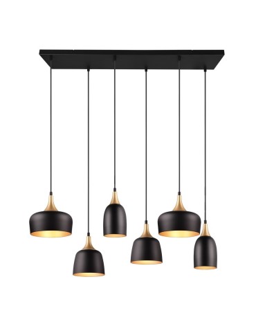 Trio CHIRAZ Modern Pendant 6xE14 max 25W Black Matte 310500632 - product 2