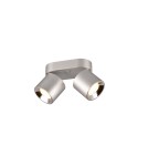 Adjustable ceiling lamps - spots - Trio GUAYANA Ceiling Modern 2xGU10 max 10W Nickel Matte 651000207 - product 1