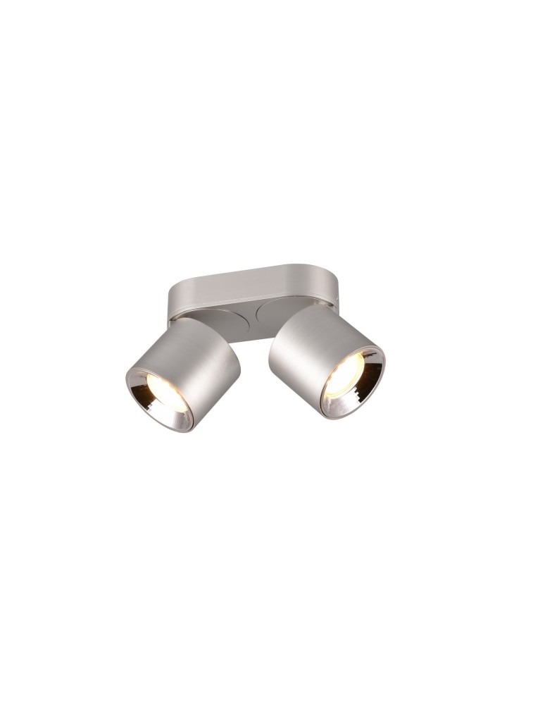 Adjustable ceiling lamps - spots - Trio GUAYANA Ceiling Modern 2xGU10 max 10W Nickel Matte 651000207 - product kolory-swiatla.pl 1