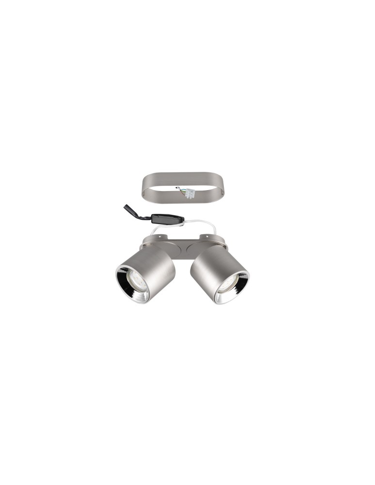 Adjustable ceiling lamps - spots - Trio GUAYANA Ceiling Modern 2xGU10 max 10W Nickel Matte 651000207 - product kolory-swiatla.pl 3