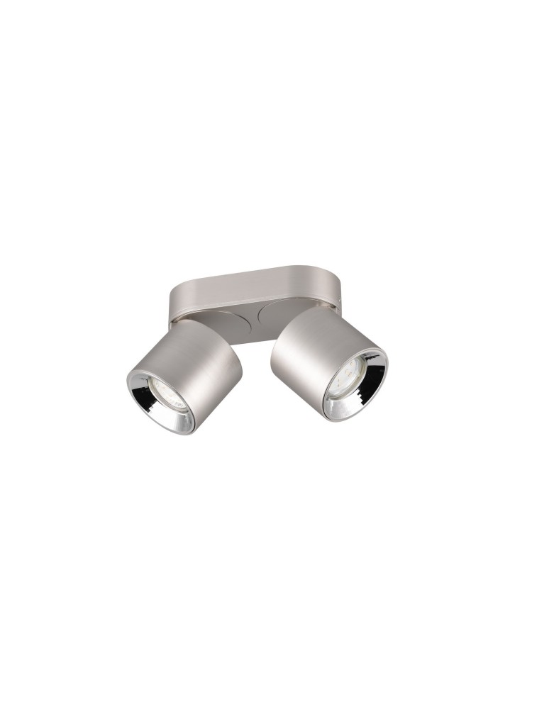 Lampy sufitowe regulowane - spoty - Trio GUAYANA Sufitowa Nowoczesna 2xGU10 max 10W Nikiel Mat 651000207 - produkt kolory-swiatla.pl 4