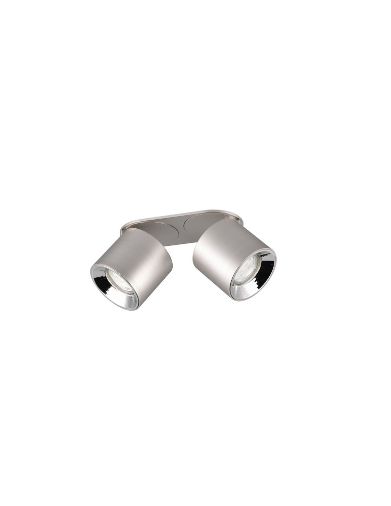 Lampy sufitowe regulowane - spoty - Trio GUAYANA Sufitowa Nowoczesna 2xGU10 max 10W Nikiel Mat 651000207 - produkt kolory-swiatla.pl 5