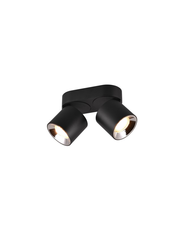 Lampy sufitowe regulowane - spoty - Trio GUAYANA Sufitowa Nowoczesna 2xGU10 max 10W Czarny Mat 651000232 - produkt kolory-swiatla.pl 1