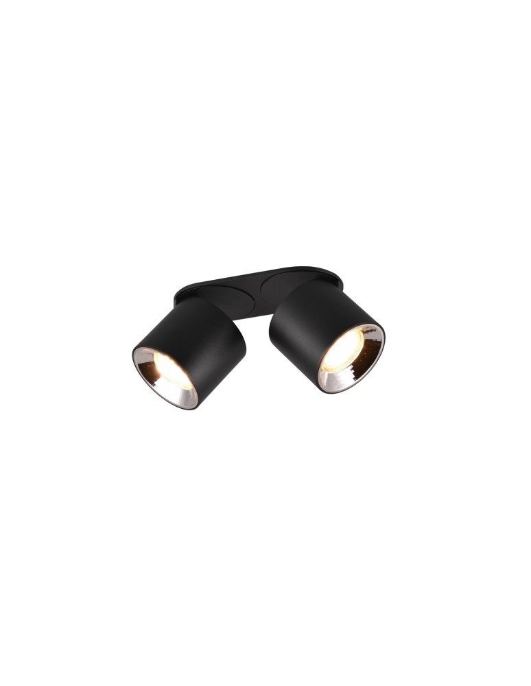 Adjustable ceiling lamps - spots - Trio GUAYANA Ceiling Modern 2xGU10 max 10W Black Matte 651000232 - product kolory-swiatla.pl 2