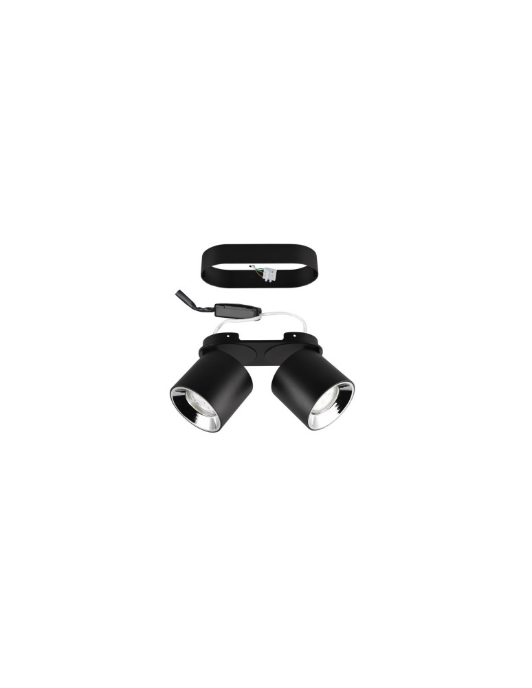 Adjustable ceiling lamps - spots - Trio GUAYANA Ceiling Modern 2xGU10 max 10W Black Matte 651000232 - product kolory-swiatla.pl 3