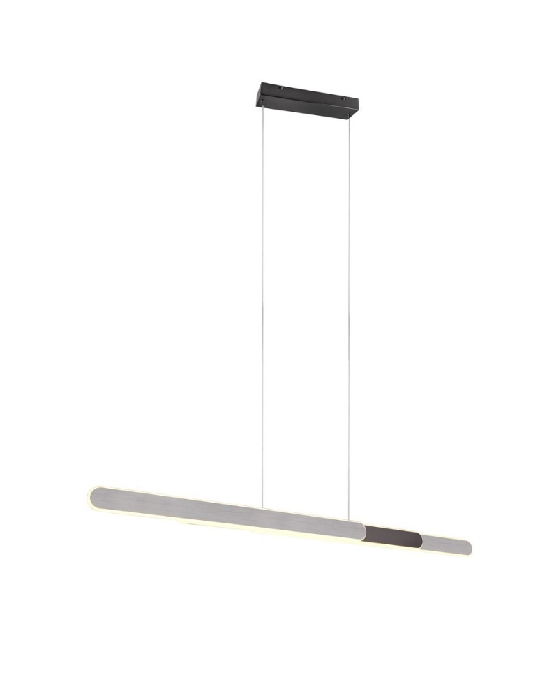Pendant lamps - Trio HELIOS Pendant Modern 1xLED max 48W 2700-6500K Brushed Aluminum 343310305 - product kolory-swiatla.pl 1