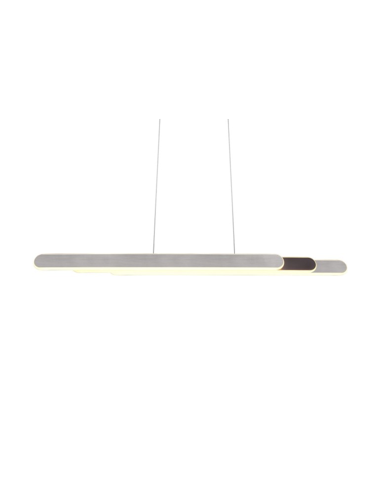 Pendant lamps - Trio HELIOS Pendant Modern 1xLED max 48W 2700-6500K Brushed Aluminum 343310305 - product kolory-swiatla.pl 6