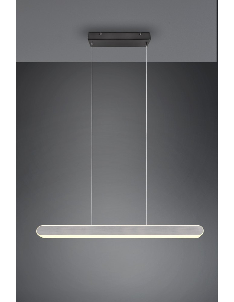 Pendant lamps - Trio HELIOS Pendant Modern 1xLED max 48W 2700-6500K Brushed Aluminum 343310305 - product kolory-swiatla.pl 8