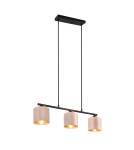 Pendant lamps on a strip - Trio JULIETA Modern Pendant 3xE14 max 40W Beige 319000344 - product 1