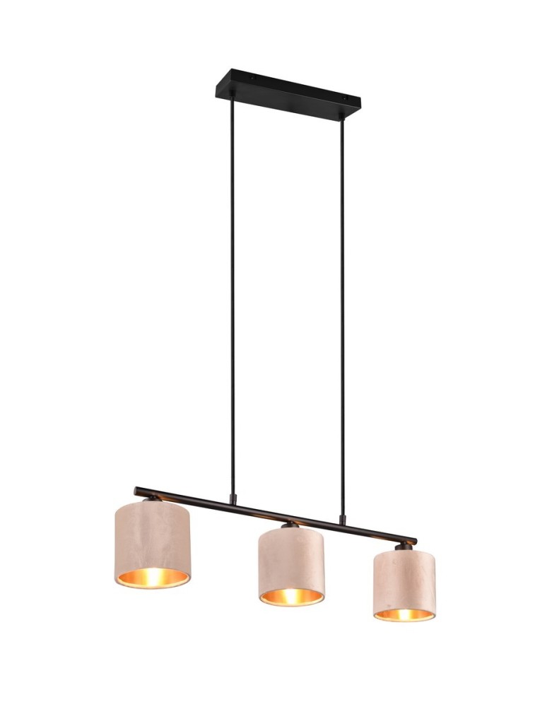 Pendant lamps on a strip - Trio JULIETA Modern Pendant 3xE14 max 40W Beige 319000344 - product kolory-swiatla.pl 1