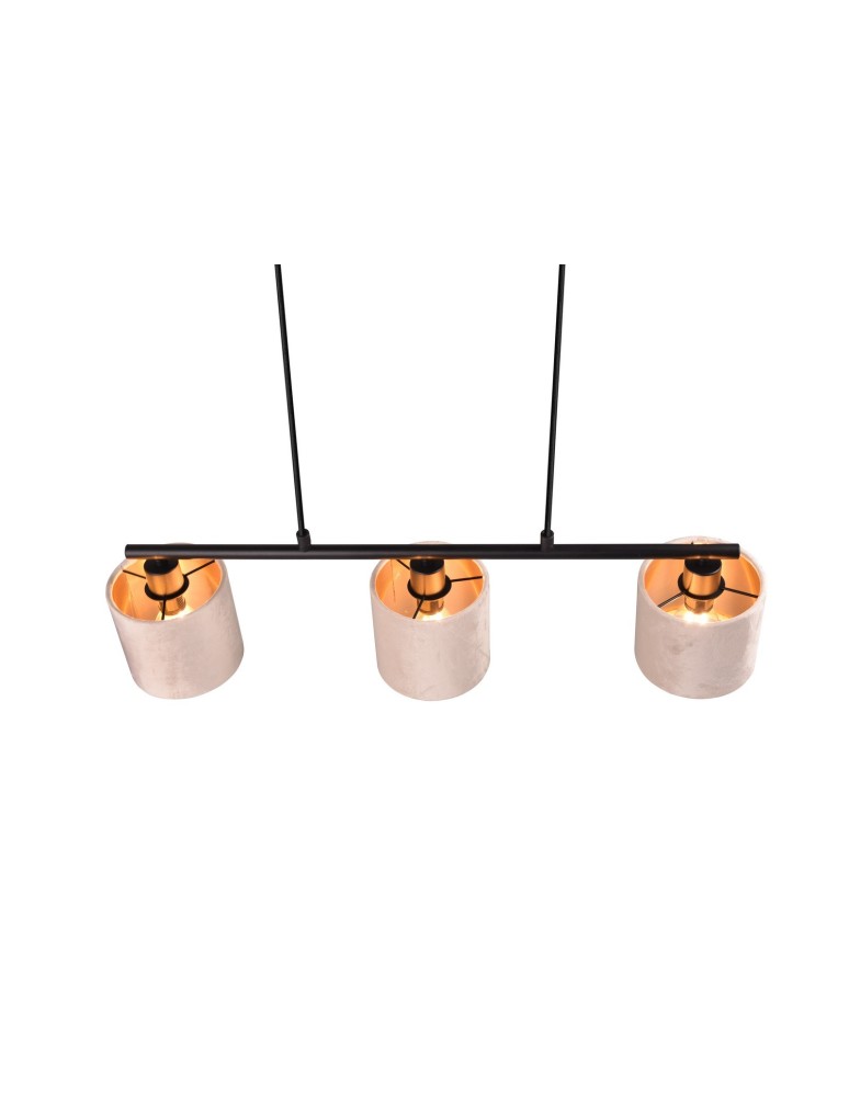 Pendant lamps on a strip - Trio JULIETA Modern Pendant 3xE14 max 40W Beige 319000344 - product kolory-swiatla.pl 3