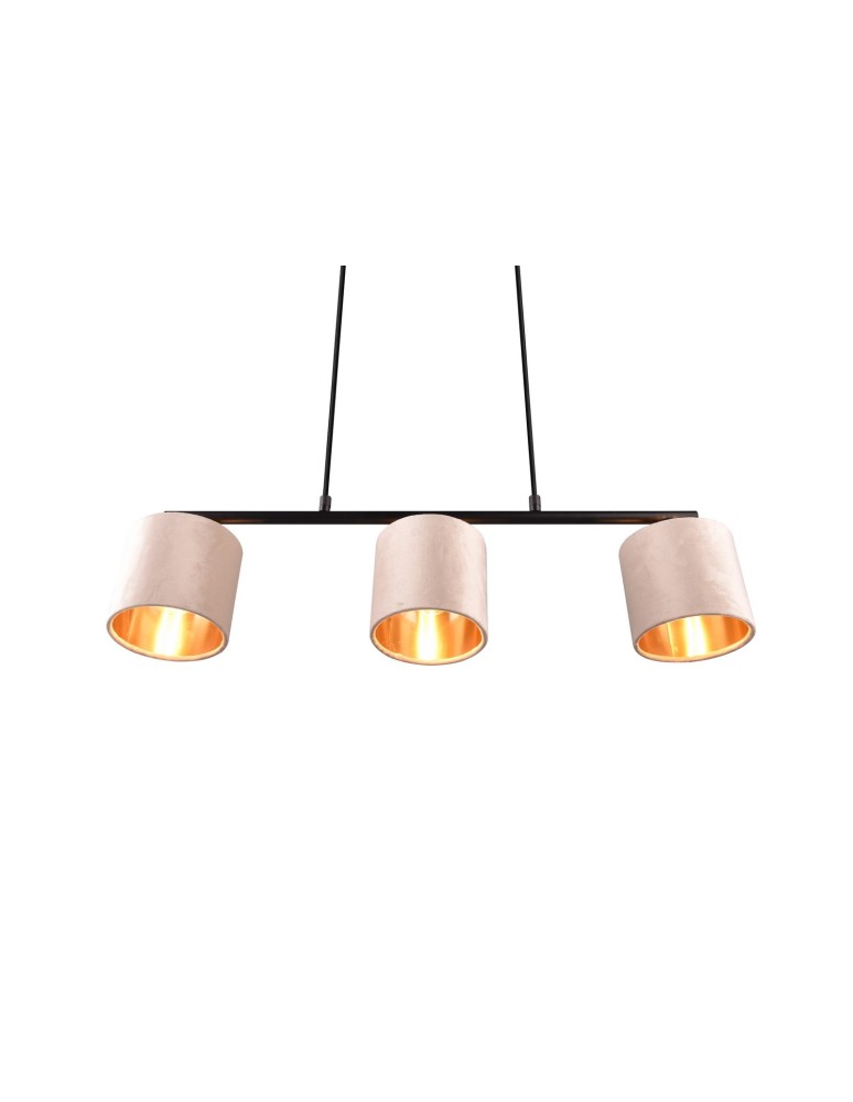 Pendant lamps on a strip - Trio JULIETA Modern Pendant 3xE14 max 40W Beige 319000344 - product kolory-swiatla.pl 4
