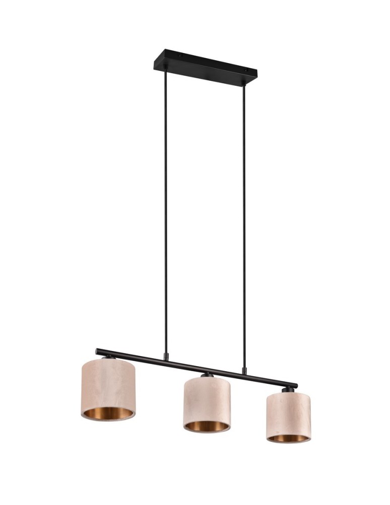 Pendant lamps on a strip - Trio JULIETA Modern Pendant 3xE14 max 40W Beige 319000344 - product kolory-swiatla.pl 5