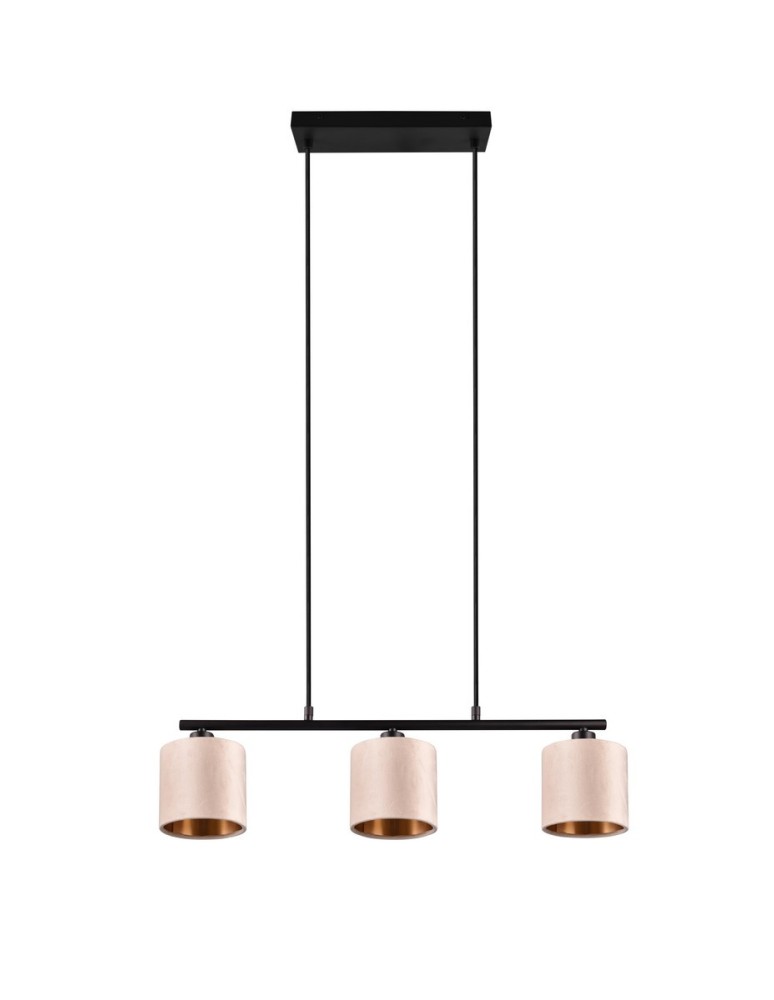 Pendant lamps on a strip - Trio JULIETA Modern Pendant 3xE14 max 40W Beige 319000344 - product kolory-swiatla.pl 6