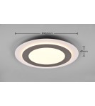 LED ceiling lamps - Trio MORGAN Modern Ceiling 1xLED max 42W 2700-6500K Nickel Mat 641519207 - product 7