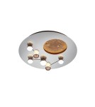 LED ceiling lamps - Trio ZODIAC Ceiling Modern 1xLED max 42W 2300+3000+4000K Brushed Aluminum 644810107 - product 1