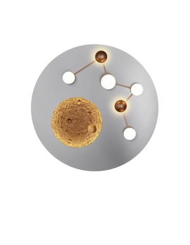 Trio ZODIAC Ceiling Modern 1xLED max 42W 2300+3000+4000K Brushed Aluminum 644810107 - product 2