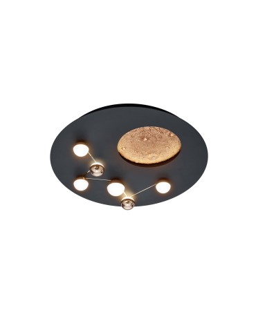 Trio ZODIAC Sufitowa Nowoczesna 1xLED max 42W 2300+3000+4000K Czarny Mat 644810132